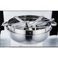 HIGH QUALITY STAINLESS STEEL ROUND CHAFING DISH 7.5L