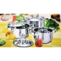 *****BRAND NEW 6 PCS STAINLESS STEEL COOKWARE SET***** NEW DESIGN FOR MODERN KITCHENS*****