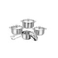*****BRAND NEW 10 PCS STAINLESS STEEL COOKWARE SET***** NEW DESIGN FOR MODERN KITCHENS*****