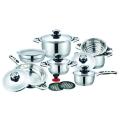 German Design - 16 PC Stainless Steel 18/10, 11 Layer Capsuled Set with Thermostat lids