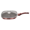 Berlinger Haus 28cm Marble Coating Grill Pan with Lid BH-6028 - i-Rose Edition(READ THE DESCRIPTION)