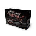 Berlinger Haus 12+2 Pieces Marble Coating Cookware Set - i-Rose, BH-6044 ( READ THE DESCRIPTION)