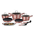 Berlinger Haus 12+2 Pieces Marble Coating Cookware Set - i-Rose, BH-6044 ( READ THE DESCRIPTION)