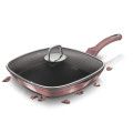 Berlinger Haus 28cm Marble Coating Grill Pan with Lid BH-6028 - i-Rose Edition(READ THE DESCRIPTION)
