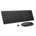 2.4G Ultra Slim Portable Wireless Keyboard & Mouse Combo - Black(READ DESCRIPTION)