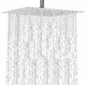 Stainless Steel Rainfall Shower Head (Square) - 20cm / 8 Inch 9 (READ DESCRIPTION)