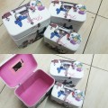 COSMETIC CASE WITH MIRROR- 3 PIECE SET/SMALL, MEDIUM AND LARGE/VARIETY OF DESIGNS/ MAKEUP