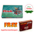 RISK: THE GAME OF GLOBAL DOMINATION PLUS FREE EXPLODING KITTENS GAME