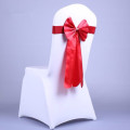 wedding chair tiebacks silk fabric elastic red bow knot chair cover decorations for different chairs