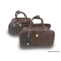 Set of 2 High Quality Duffle Luggage Bags - BROWN
