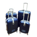 Set of 4 Suitcases Travel Trolley Luggage ABS Universal Wheels Travel in Style - Blue