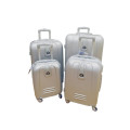 Set of 4 Suitcases Travel Trolley Luggage, ABS with Universal Wheels - Travel in Style - SILVER
