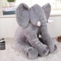 Stuffed Elephant Toy / Pillow for Baby -  Grey