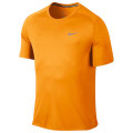 Original Mens Nike Dry Miler Short Sleeve DRI FIT Running Shirt Orange 683527 868 - Size Large