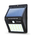 Solar Power Sensor Wall Light 20 LED Bright Wireless Security Motion