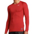 Original Mens Nike Pro Compression Long Sleeve Top - University red/white 703088-657 - XL