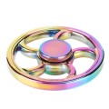 Fidget Spinner Toy ROUND Ultra Durable Stainless Steel Bearing High Speed Rainbow High Quality