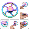 Fidget Spinner Toy ROUND Ultra Durable Stainless Steel Bearing High Speed Rainbow High Quality