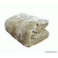 New Arrivals Super Soft 3 PLY Heavy Quality Mink & Embossed Blanket Camel Color