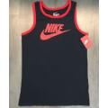 Original Mens Nike Futura Tank Top black/red Gym Casual Training 871770 010 Size Extra Large
