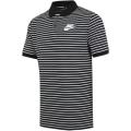 Original Mens Nike Striped Polo In Black 832873 010 Size Medium