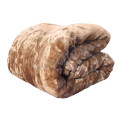 New Arrivals Super Soft 3 PLY Heavy Quality Mink & Embossed Blanket - Golden Brown