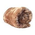 New Arrivals Super Soft 3 PLY Heavy Quality Mink & Embossed Blanket - Brown