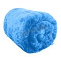 New Arrivals Super Soft 3 PLY Heavy Quality Mink & Embossed Blanket - Blue