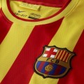 Original Mens Nike FC BARCELONA '14 AWAY SOCCER JERSEY (RED/YELLOW) 532823 703 Size XL