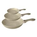 3pc Frying Pan Marble Coated Set - Assorted Colors (20, 24 & 28 cm)