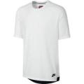 Original Nike Mens Sportswear Bonded Knit T-Shirt In White 805122 100 Size L