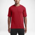 Original Nike Mens Sportswear Bonded Knit T-Shirt In Red 805122 657 Size Large