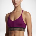 Original Womens NIKE Indy Cooling Sports Bra - True berry/black 832092 665 Size Large