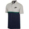 Original Nike Mens Sportswear Matchup Pique Polo Creme/Navy 886507 072 Size Large