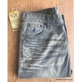 Original Mens POLO BRANDON JEANS Retro Grey Light Wash W36 L32 - Narrow Leg