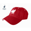 Original Mens Polo Classic Sports Cap Red-  Double Pony