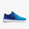 Original Mens Nike Free RN 831508 404  Blue Glow / Bright Crimson Size UK 12 (SA 12)
