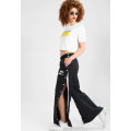Original NIKE Women's NSW PANT SNAP ARCHIVE Trousers Black AT5480 010 Size Medium