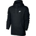 Original Nike Mens Tall Club Zip-Up Fleece Hoodie In Black 804389 010 Size Large