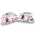 Set of 2 PU Leather Duffle Travel Bags with Universal Wheels: Paris Themed