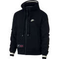 Original Mens Nike AIR HOODIE Full Zip Fleece Black AR1815 010 Size Extra Large