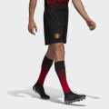 Original Men's ADIDAS Manchester United Home Licensed Product Shorts Black CG0042 Size Medium