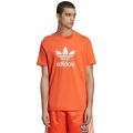 Original Men's adidas Trefoil Tee True Orange CL0277 Size Large