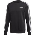 Original Men's adidas 3 Stripes Crew Fit Sweatshirt Black CK7636 Size Extra Large