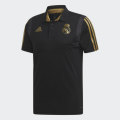 Original Men's adidas Real Madrid 2019-20 Polo Shirt Black Official Licensed DX7857 Size Large