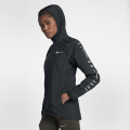 Original Women's NIKE Full Zip Essential Hooded NV Water Repel Jacket Black 890493 010 Size Medium