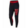 Original NIKE Mens Just Do It Sweat Pants Joggers Black/ Red CJ4556 011 Size Large