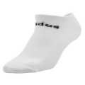 Original adidas UNISEX 3 Pairs No-Show Socks White CF3385 Fits Size UK 8.5 - 11
