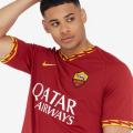 Original Mens NIKE ROMA 2019/20 HOME STADIUM JERSEY Crimson/ Uni Gold AJ5559 613 Size Large