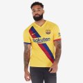 Original Mens NIKE FC Barcelona 2019/20 Stadium Away Jersey Varsity Maize AJ5531 728 Size Large